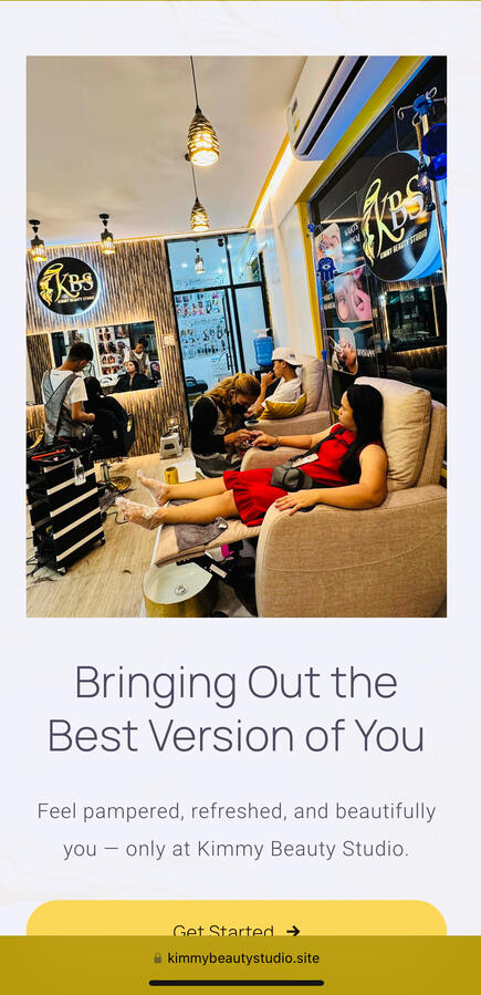Kimmy Beauty Studio’s landing pages Kimmy Beauty Studio’s landing pages