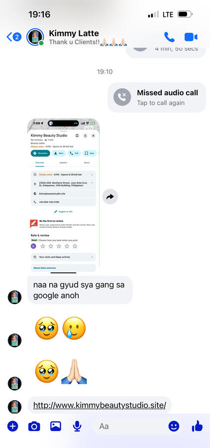 Kimmy Beauty Studio’s landing pages Kimmy Beauty Studio’s landing pages